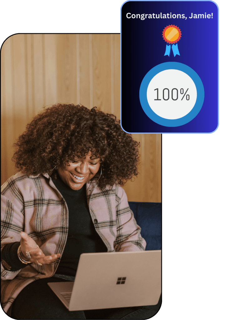 Person creating a course